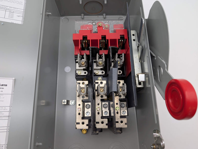 Eaton DH322FRK 3-Pole Fusible Safety Switch 60A 240V 16.5"H 7.75" W 5" D NEMA 3