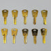 10x Brook NH-1 Key Blanks Brass for National EZ Set Locks 3