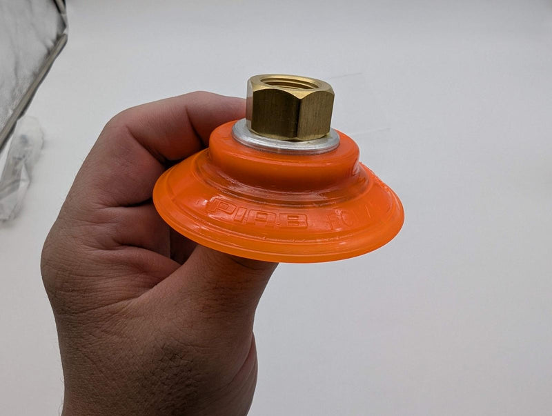 Piab S.FCF75P5562.G38F.00 75mm Vacuum Suction Cup G3/8 Male DURAFLEX 3