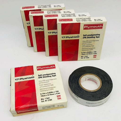 Plymouth 2104 Plyshield Rubber Electrical Tape 15 ft. x 0.75 in Black 5 Rolls 1