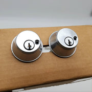 Falcon Deadbolt Double Cylinder Satin Chrome 2-3/8" Backset 930 Bore In USA Made 1