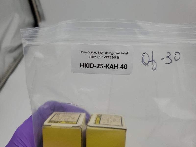 Henry Valves 5220 Refrigerant Relief Valve 1/8" MPT 320PSI 7