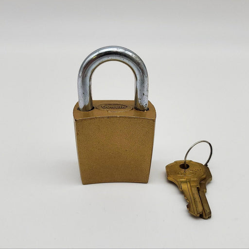 Corbin Padlock K 66 1" L x 0.25" D Shackle 1.4" Body Bronze Finish Keyed Diff 2