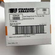 Standard Abrasives 528426 Quick Change Discs 2in TSM Zirconia Pro 2 Ply 80G 50pk 2