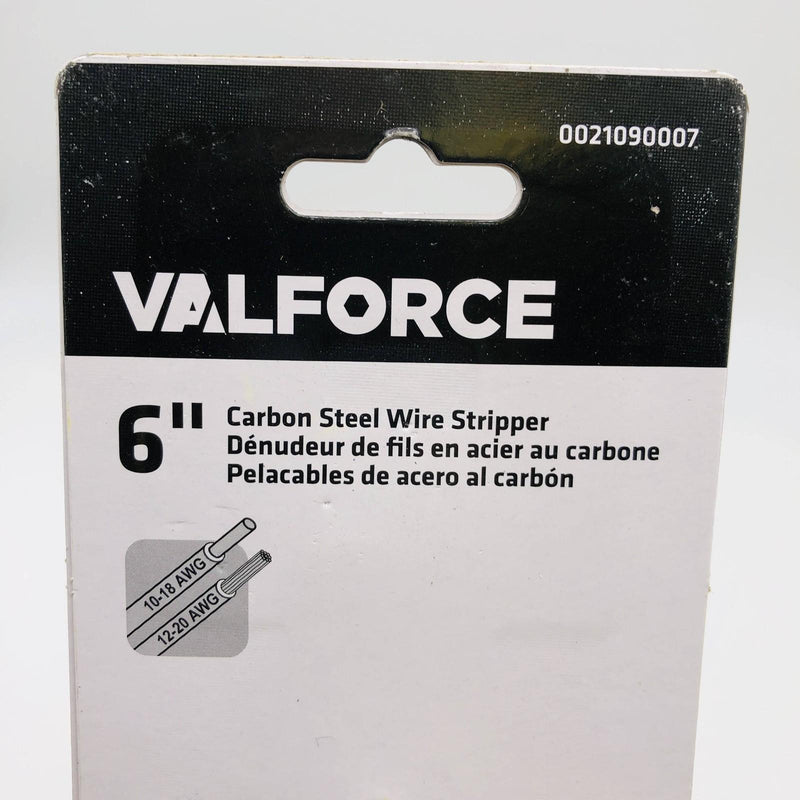 ValForce VFWS2010 Wire Stripper 6" Industrial Heavy Duty 10-18 AWG 12-20 AWG 7