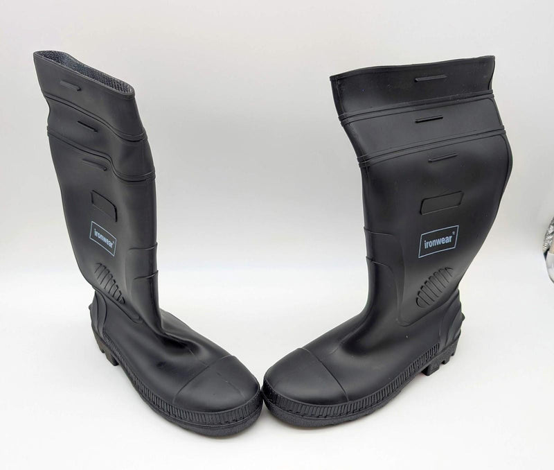 Ironwear Steel Toe Boots Waterproof Sz 10 Treaded Sole 16" High Ironwear 9258-B 1