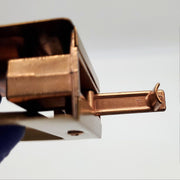 Kwikset Sliding Door Handle Passage Latch Satin Bronze 332 2-1/4" x 1-3/4" Notch 5