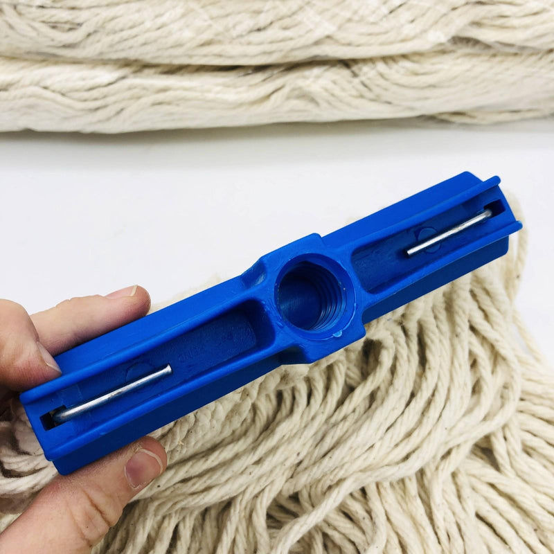 Cotton Mop Head Replacement Screw-On Fits 3/4-5 Acme Looped End 24oz Pack of 6 3