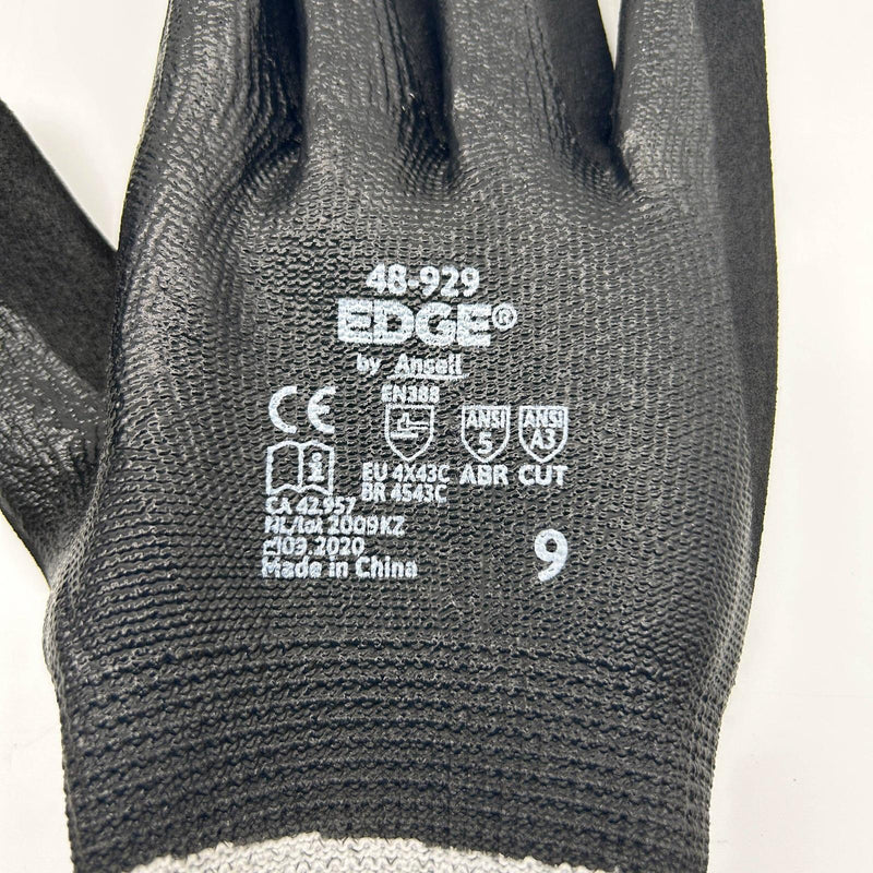 Ansell Edge 48-929 Cut and Oil-Resistant Gloves Size 9 Large Nitrile Coat 12 Prs 2