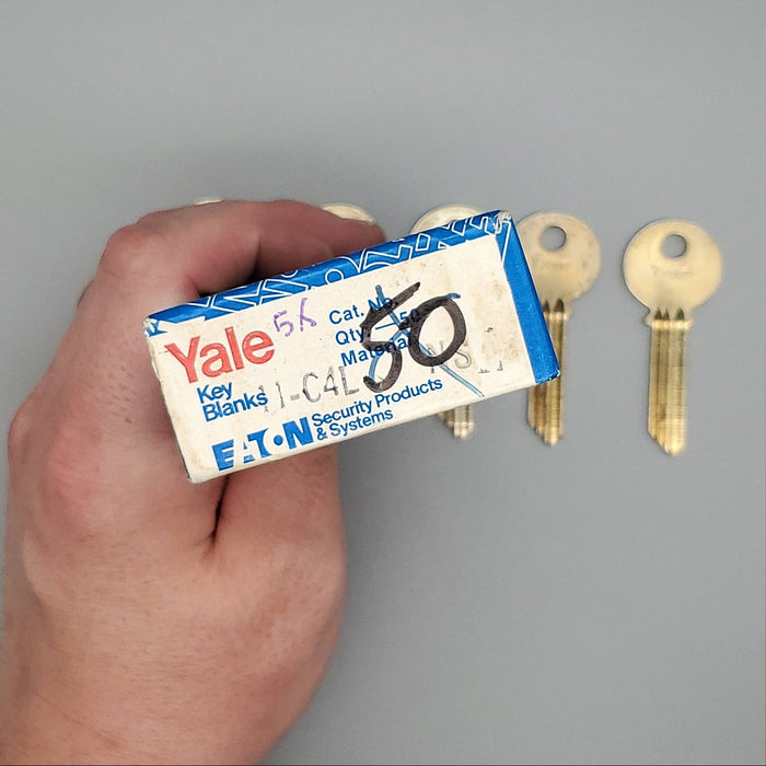 5x Yale RN11-C4L Key Blanks Nickel Silver 6 Pin NOS 4