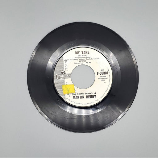 Martin Denny My Tane = My Man / Volcano Single Record Liberty 1960 F-55301 PROMO 1