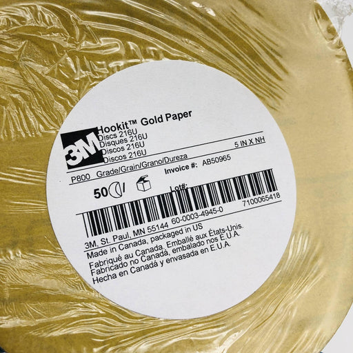 3M 7100065418 Sanding Disc Hookit Gold Paper 5in x NH 216U P800 50/Pack 2