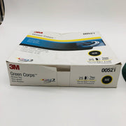 3M 00521 Abrasive Sanding Disc Green Corps 8in Hookit 80E Medium Pack of 25 2