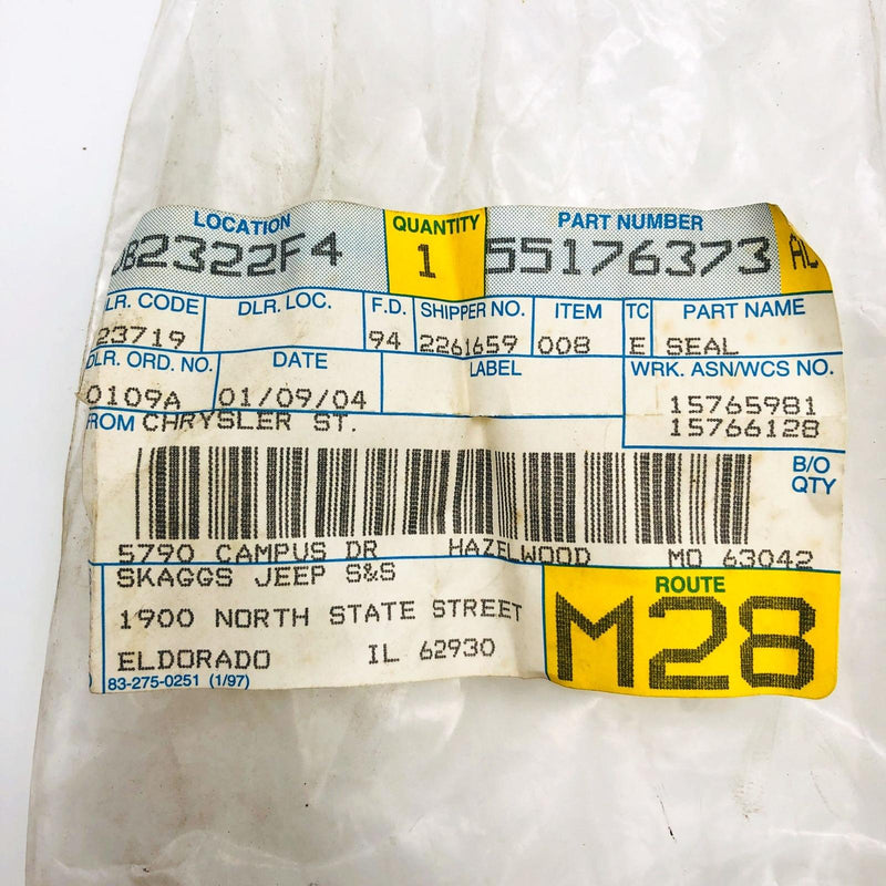 Mopar 55176373 Seal Enclosure to Body OEM NOS 1999-2006 Jeep Wrangler Open 8