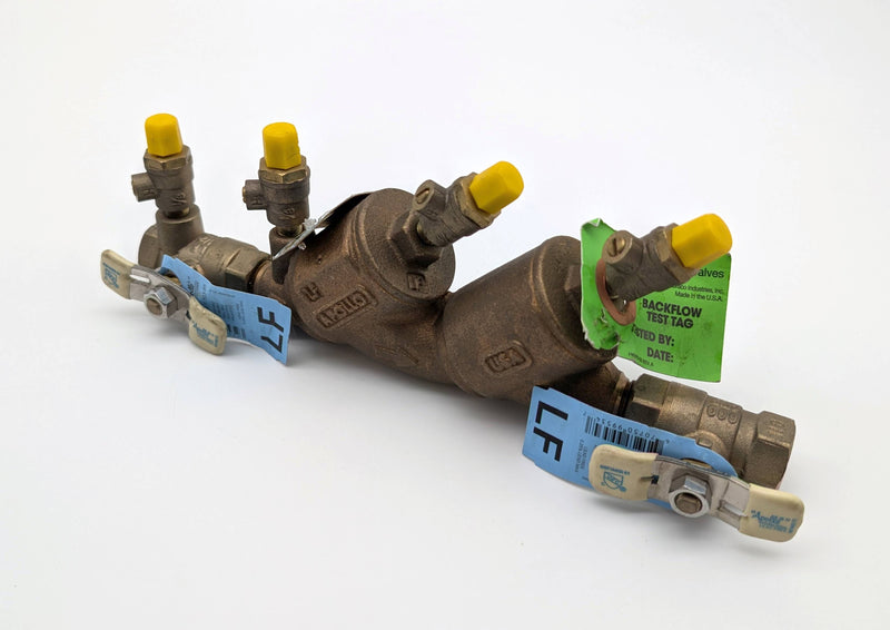 Apollo DCLF4A 1/2" Double Check Valve Backflow Preventer 11" OAL 1