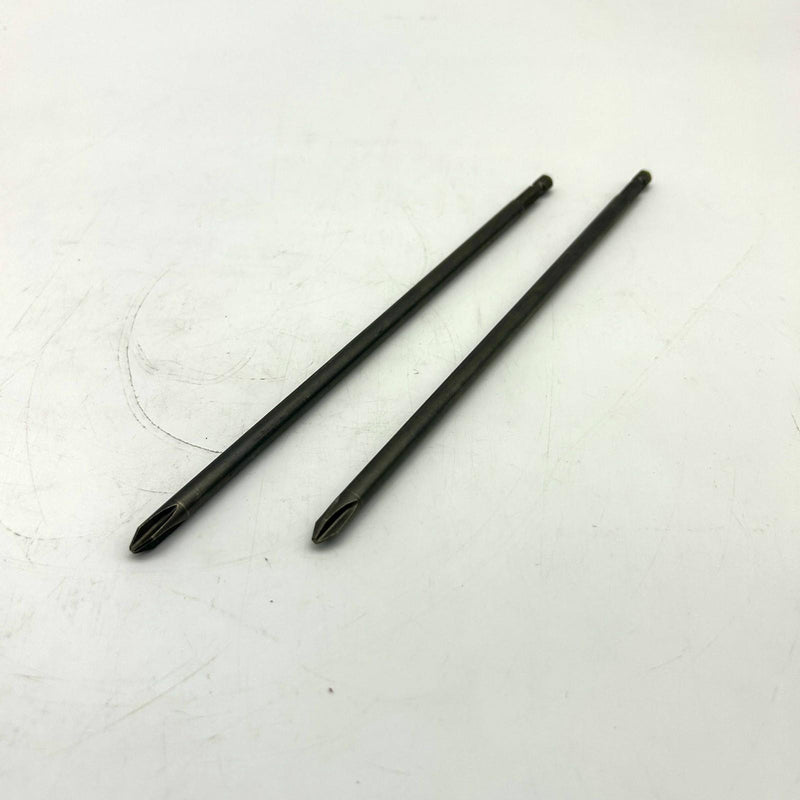 Apex SD-2052-9 Power Screwdriver Bit #2 Pointed Philips 1/4 Male Hex Lot of 2