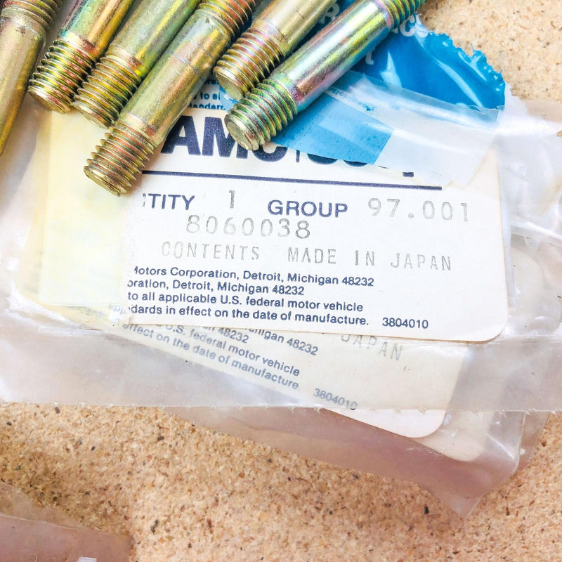 AMC Jeep 8060038 Stud for Exhaust Manifold OEM NOS 1981-85 Isuzu Diesel CJ 5-8 2