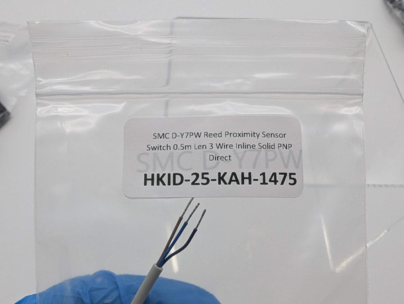 SMC D-Y7PW Reed Proximity Sensor Switch 0.5m Len 3 Wire Inline Solid PNP Direct 4
