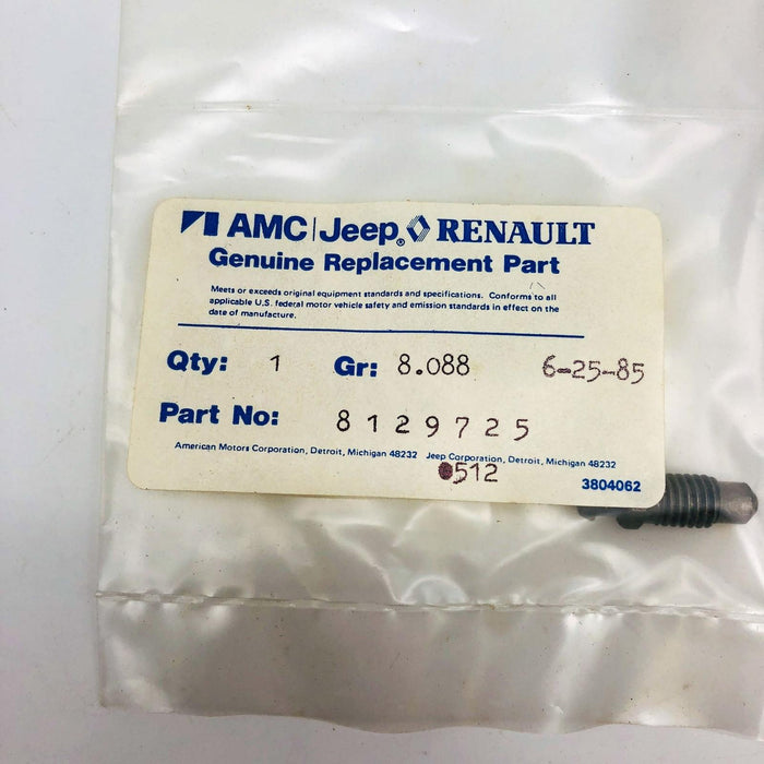 AMC Jeep 8129725 Bleeder Screw for Rear Brakes OEM NOS 81-86 Cher Wag J10 J20 8