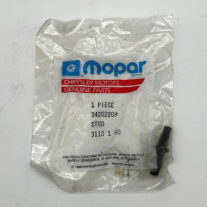 Mopar 34202209 Stud for Bucket Seats Track OEM NOS 88-90 Jeep Loose No Pkg