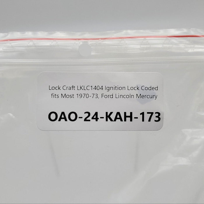 Lock Craft LKLC1404 Ignition Lock Coded fits Most 1970-73, Ford Lincoln Mercury 6