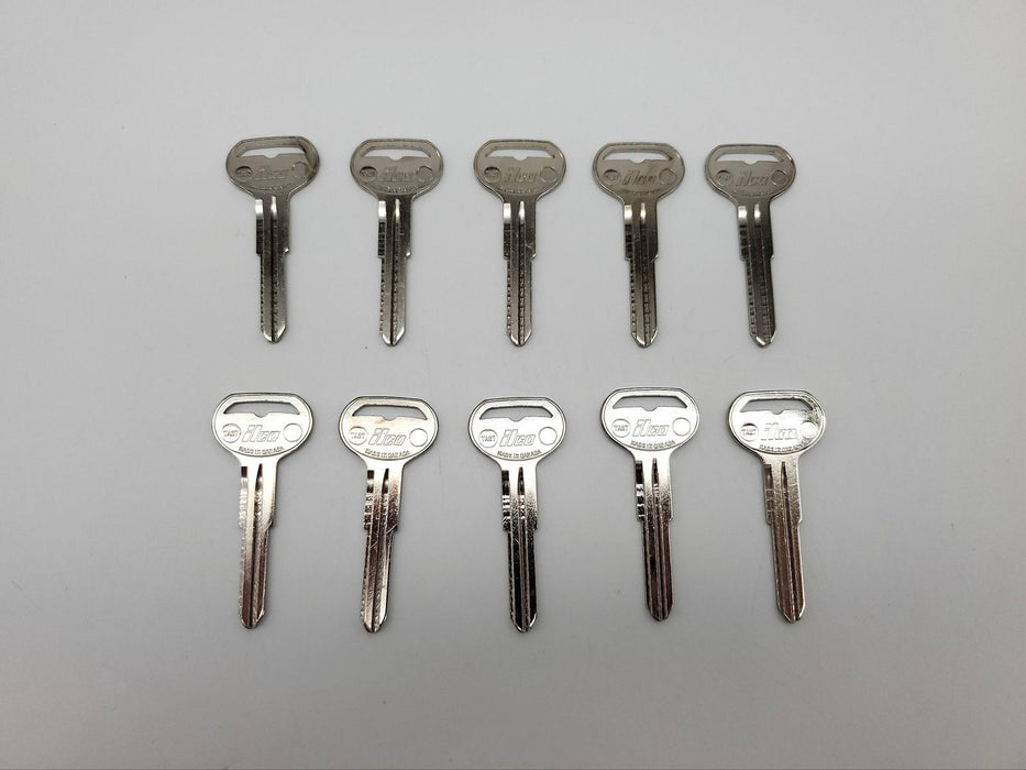 10x Ilco TA27 Key Blanks For Toyota Nickel Plated NOS 3