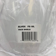 Elvex FS-18L Face Shield Molded Cyl Lexan 18.5" H .078" W 10" L Polycar WELFS18L 2