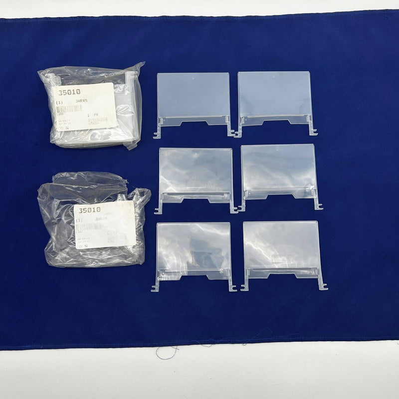 12pk Akro Mils 35010 Plastic Label Holder 5" Wide 3.75" High Polypropylene 8