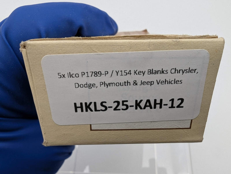5x Ilco P1789-P / Y154 Key Blanks Chrysler, Dodge, Plymouth & Jeep Vehicles 3