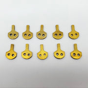 10x 16CR-004 Cams for 836 Series SFIC Mortise Cylinders Satin Brass NOS 1