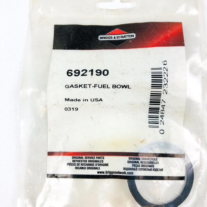 Briggs and Stratton 692190 Gasket Fuel Bowl OEM NOS For Simplicity Snapper 68477 3