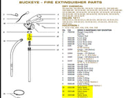 Buckeye 103215W Valve Stem Fits Fire Extinguisher Dry Chemical 2