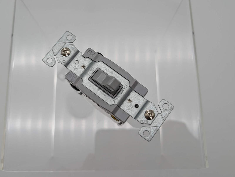 Eaton Commercial Grade Toggle Switch 20A 120V 4-Way Single Pole Gray CSB420GY 1
