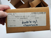 Yale Door Lever Entry Lock Double Cylinder Satin Chrome Lever Only AU5417LN 8