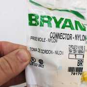 Bryant BRY5969Y Nylon Connector 15A 125V NFMA 5-15R 2 Pole 3 Wire Grounding 10pk 3