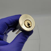 Kwikset Deadbolt Lock Cylinder 4680 Bright Brass for 680 Deadbolts Keyed Diff 2