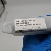 1" S&D Drill Bit 118 Degree Split Point HSS Black & Gold EXACTEK 1622264 5