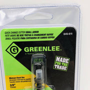 Greenlee 645-011 Quick Change Cutter Shank Small Arbor 3/8 Chuck Carbide 05752 2
