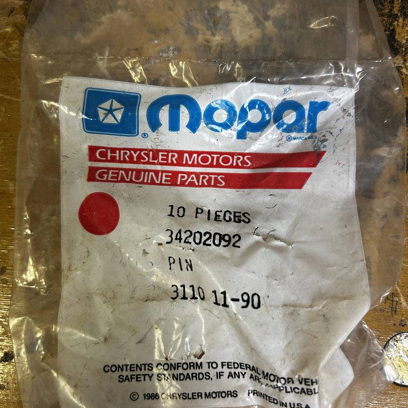 Mopar 34202092 Pin Retainer Fastener OEM New Old Stock NOS Loose No Pkg