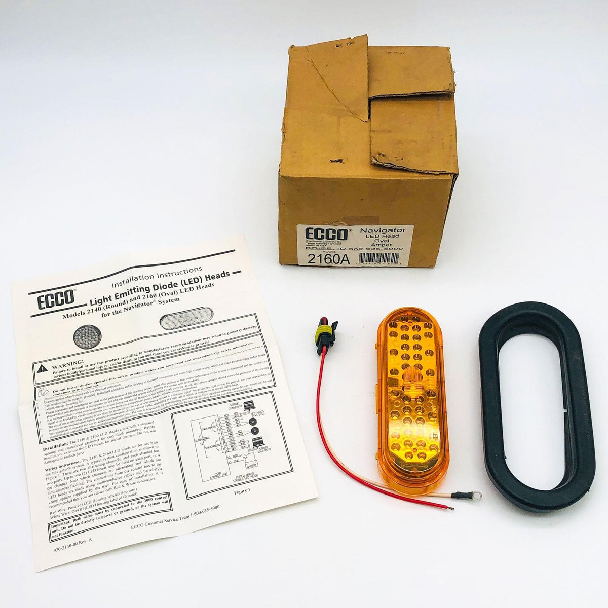 ECCO 2160A LED Directional Light Oval New Old Stock NOS Open — HKResale