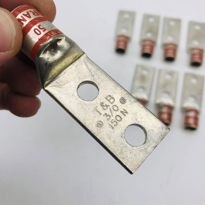 Thomas & Betts 54266 Lug Compression Connector Barrel Shape 2-Hole Orange 9pk 5