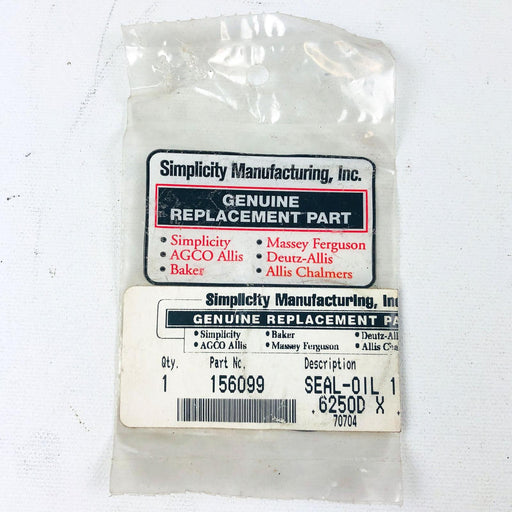 Simplicity 156099 Seal Oil 1.489IDx1 OEM NOS Replaced by 2156099SM Sealed 1