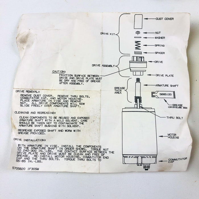 Kohler 8275526 Starter Drive Kit OEM NOS 82 755 26 Engine Parts 8