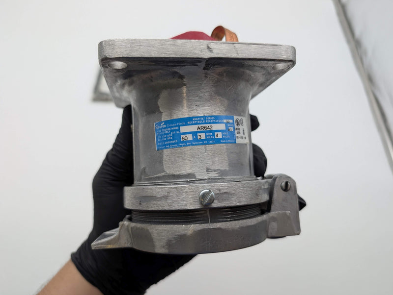 Crouse Hinds AR642 M3 Receptacle Housing 4 Pin 60 Amp 3 Wire Rainproof ARKTITE