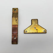 Ademco 232 Hangers for Shunt Lock Brass 2 Pieces Vintage NOS 1