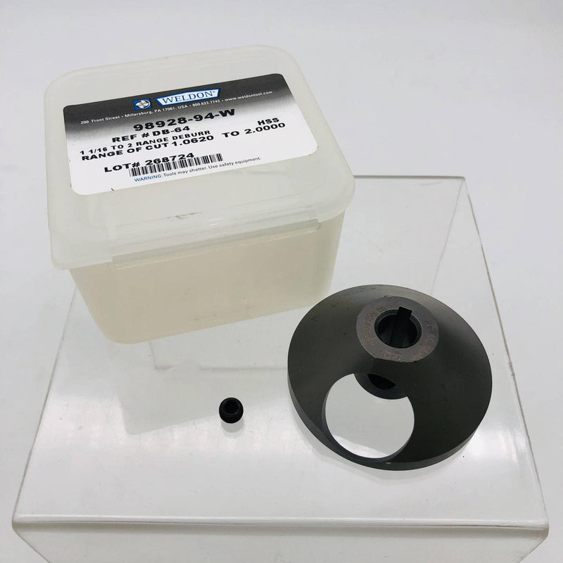 Weldon 98928-94-W Deburring Tool DB-64 90 Degree 1-1/16" Min 2" Max Hole Size 10