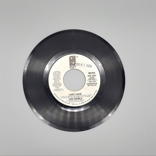 Lou Rawls Lady Love Single Record Philadelphia International 1977 ZS8 3634 PROMO 2
