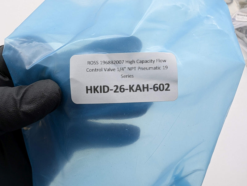 ROSS 1968B2007 High Capacity Flow Control Valve 1/4" NPT Pneumatic 19 Series
