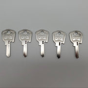 5x Ilco V80P Key Blanks for Some Older Volvo Vehicles Nickel Plated NOS 3