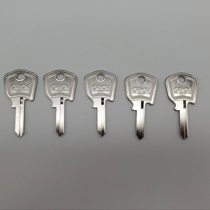 5x Ilco V80P Key Blanks for Some Older Volvo Vehicles Nickel Plated NOS 3